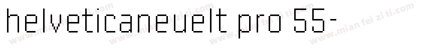 helveticaneuelt pro 55字体转换